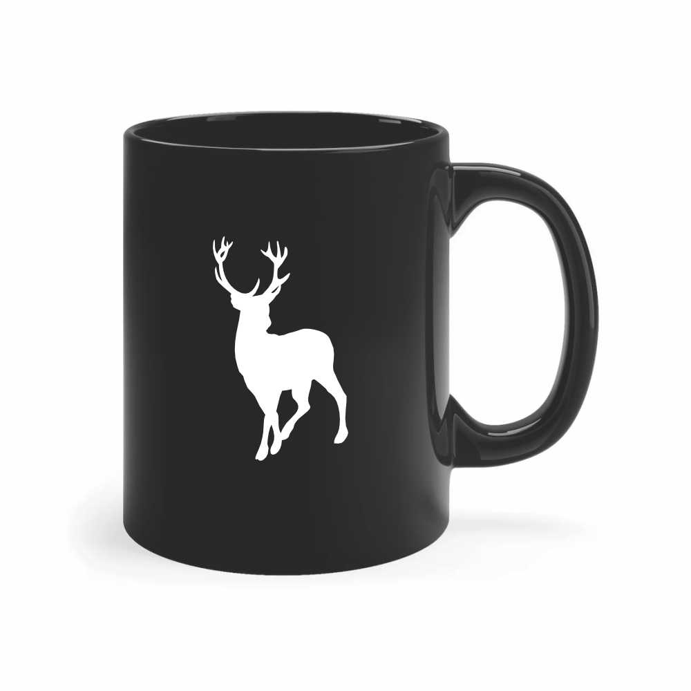 12 point buck deer silhouette vinyl decal sticker