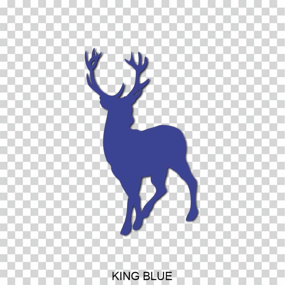 12 point buck deer silhouette vinyl decal sticker