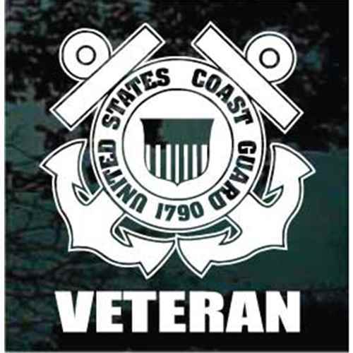 U.S. Coast Guard Veteran Vinyl Decal Sticker
