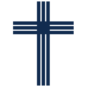 Striped Cross Transfer Vinyl Decal Sticker