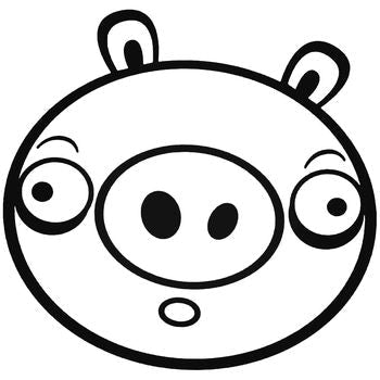 Angry Pig Jdm Car Vinyl Decal Sticker