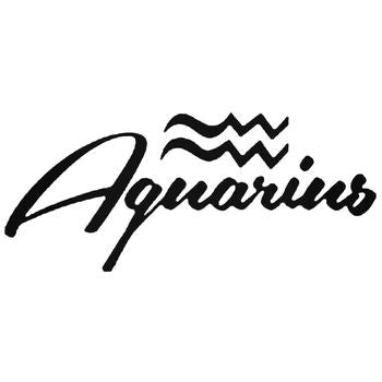 Aquarius 3 Zodiac Die Cut Vinyl Decal Sticker