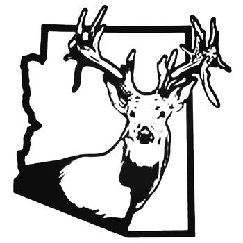 Arizona Deer Hunting Style 2 Vinyl Decal Sticker