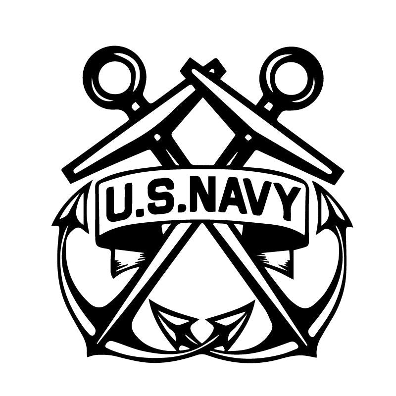US Navy Anchors Vinyl Decal Sticker
