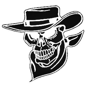 Cowboy Western Skull 1 Vinyl Decal Sticker