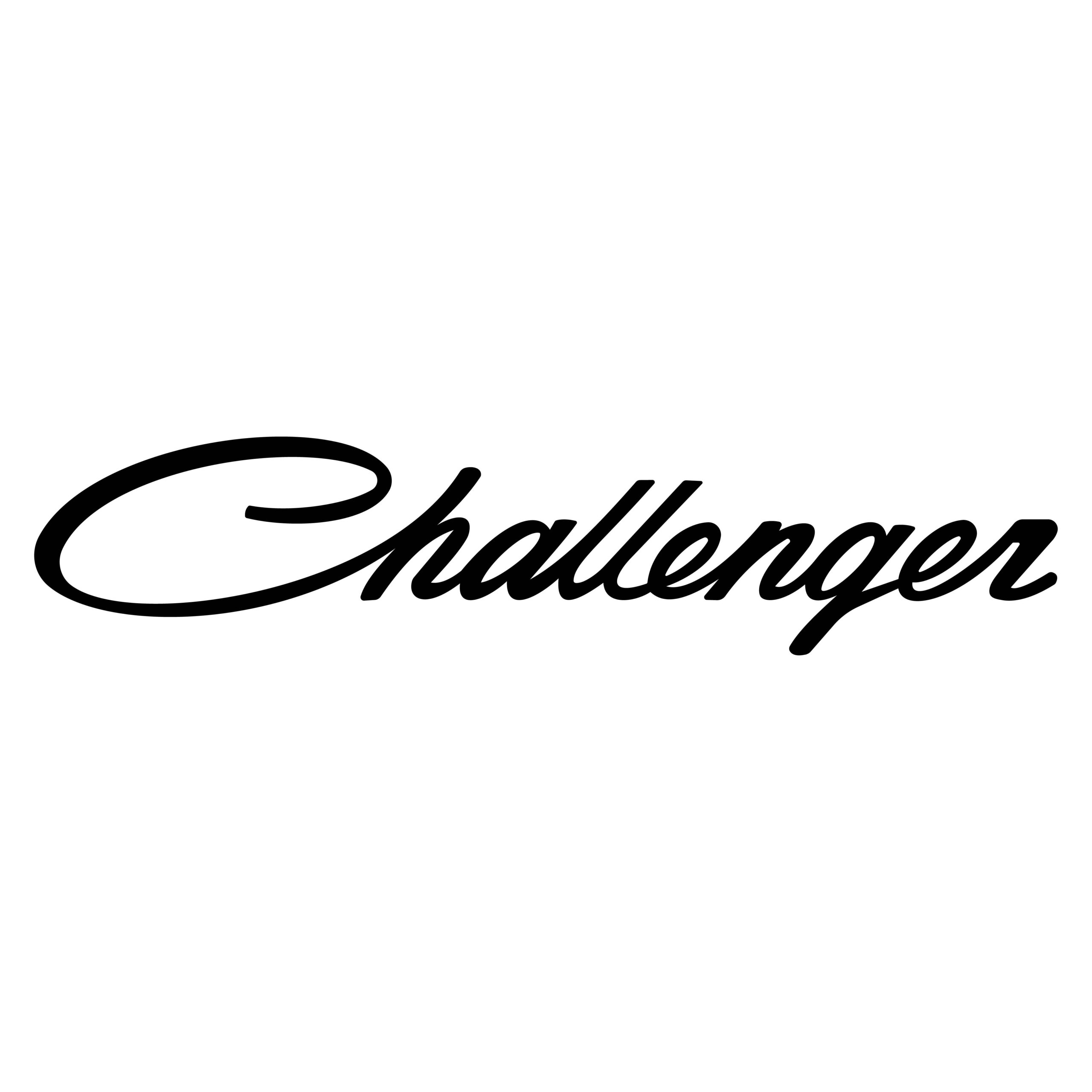 Dodge Challenger Script Windshield Banner Decal Sticker