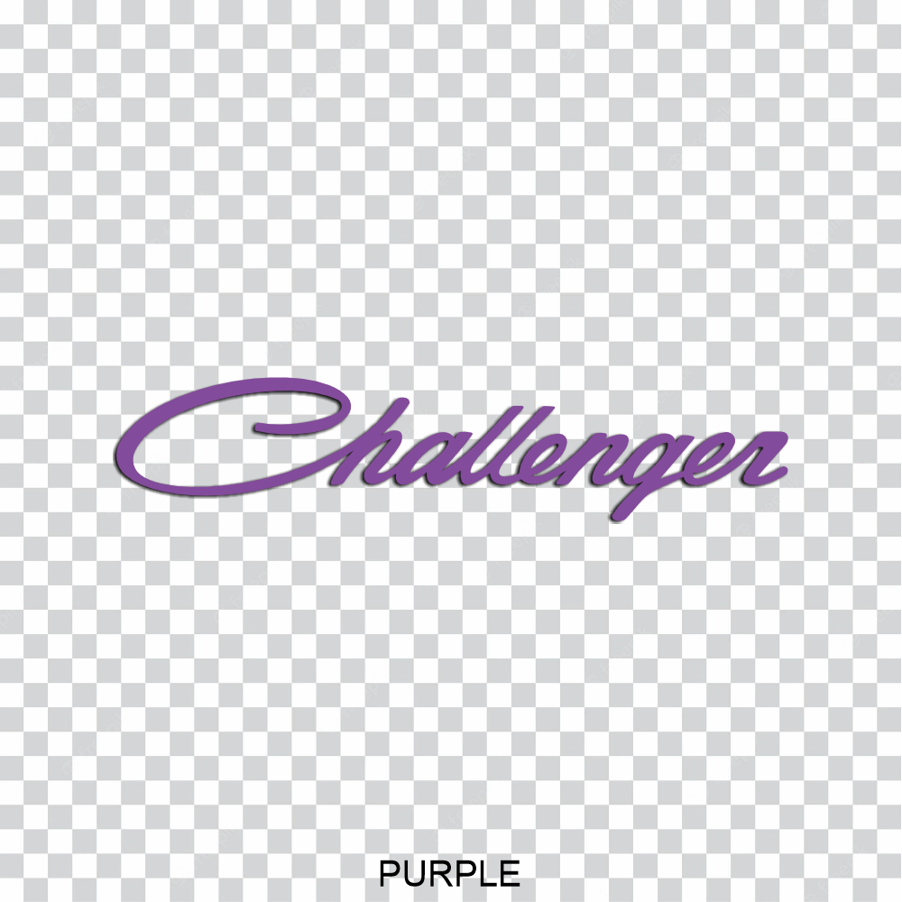 Dodge Challenger Script Windshield Banner Decal Sticker - Image 16
