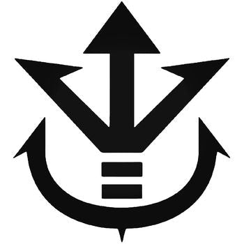 Dragon Ball Z Saiyan King Vegeta Vinyl Decal Sticker