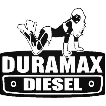 Duramax With Girl V1 Vinyl Decal Sticker