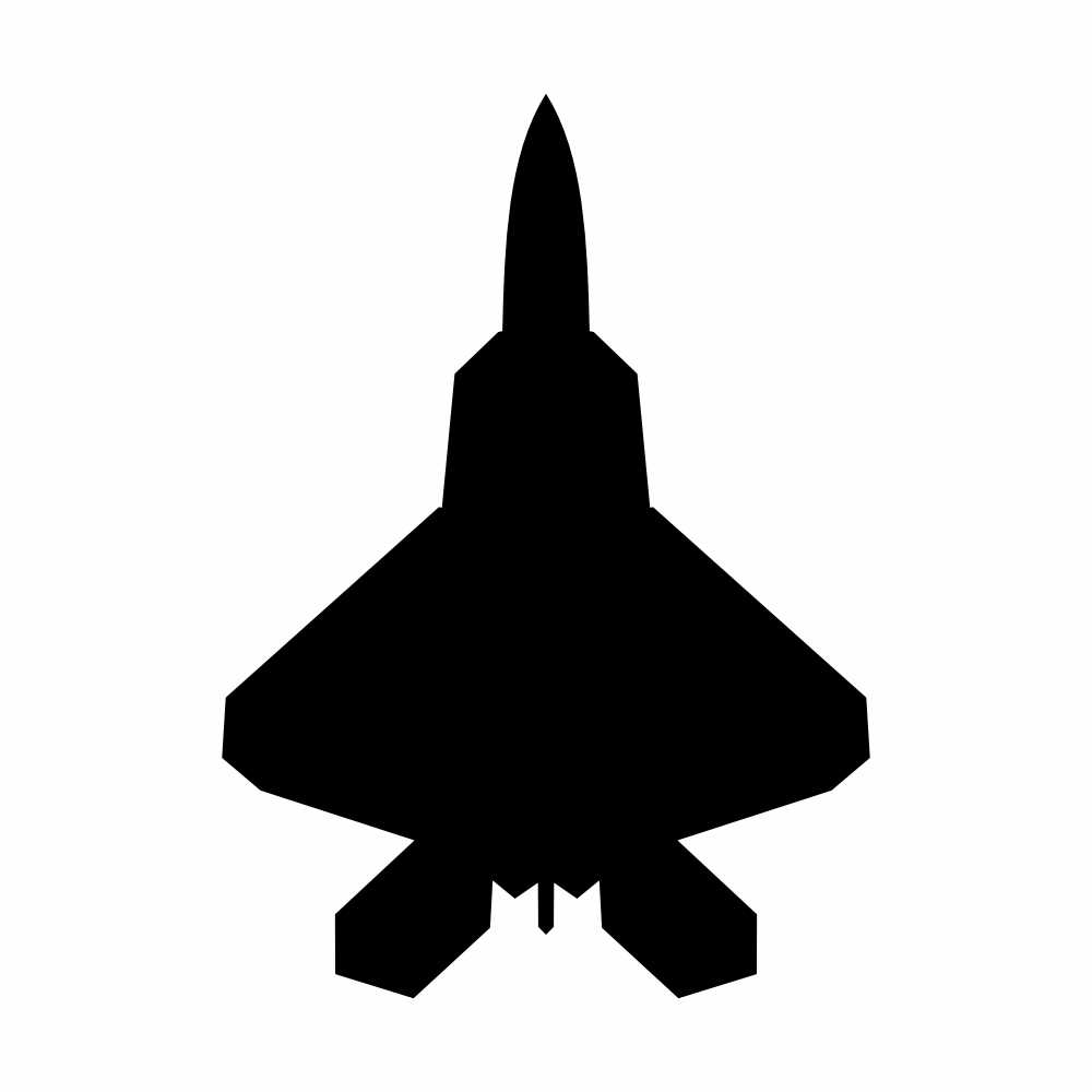 F 22 Raptor Fighter Jet Vinyl Decal Sticker