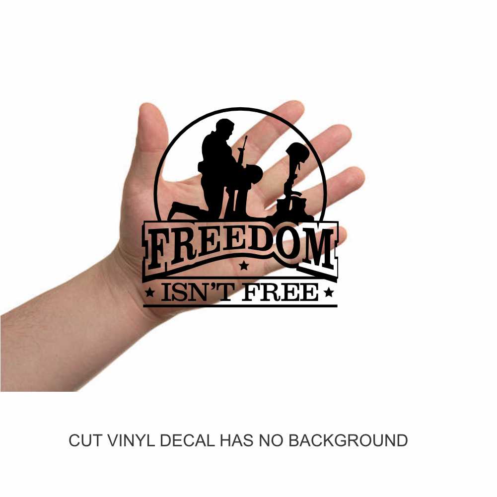 Freedom Isnt Free Decal Sticker - Image 5