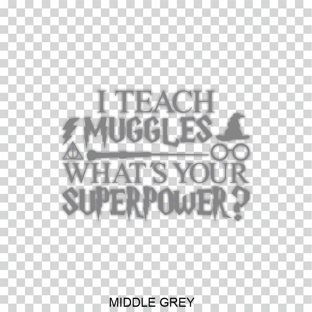 Harry Potter Teacher Muggles Vinyl Decal Sticker - Image 14