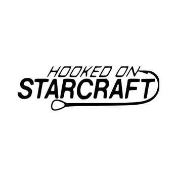 Hooked On Starcraft Fishing Logo Vinyl Decal Sticker