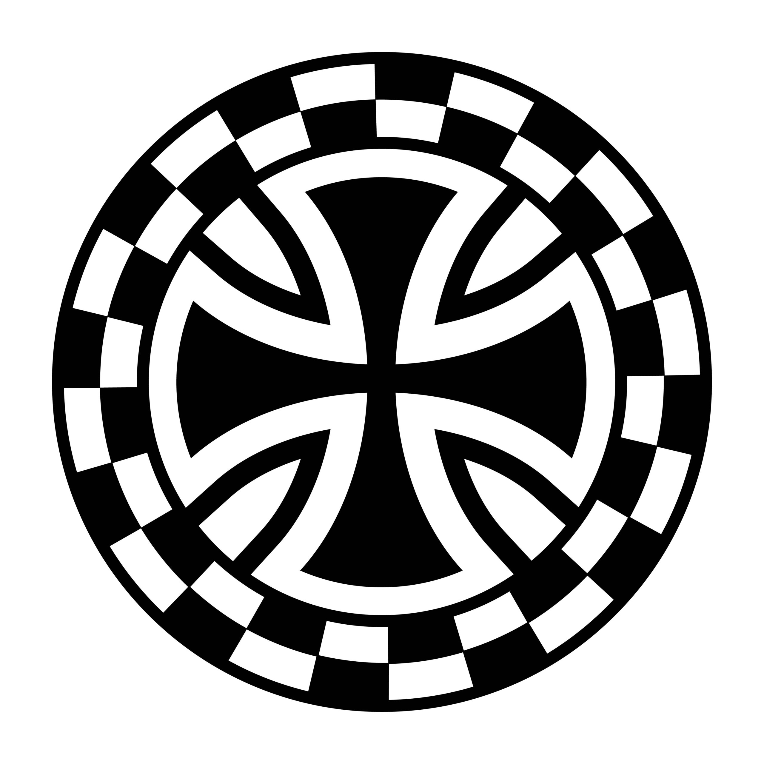Independent Cross Vinyl Decal Sticker
