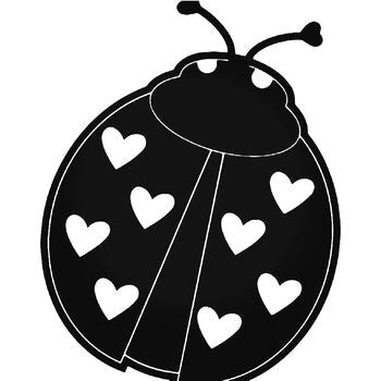 Lady Bug Love Vinyl Decal Sticker