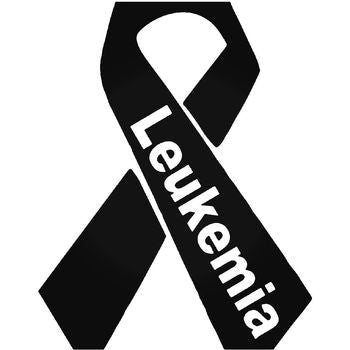 Leukemia Cancer Ribbon Vinyl Decal Sticker