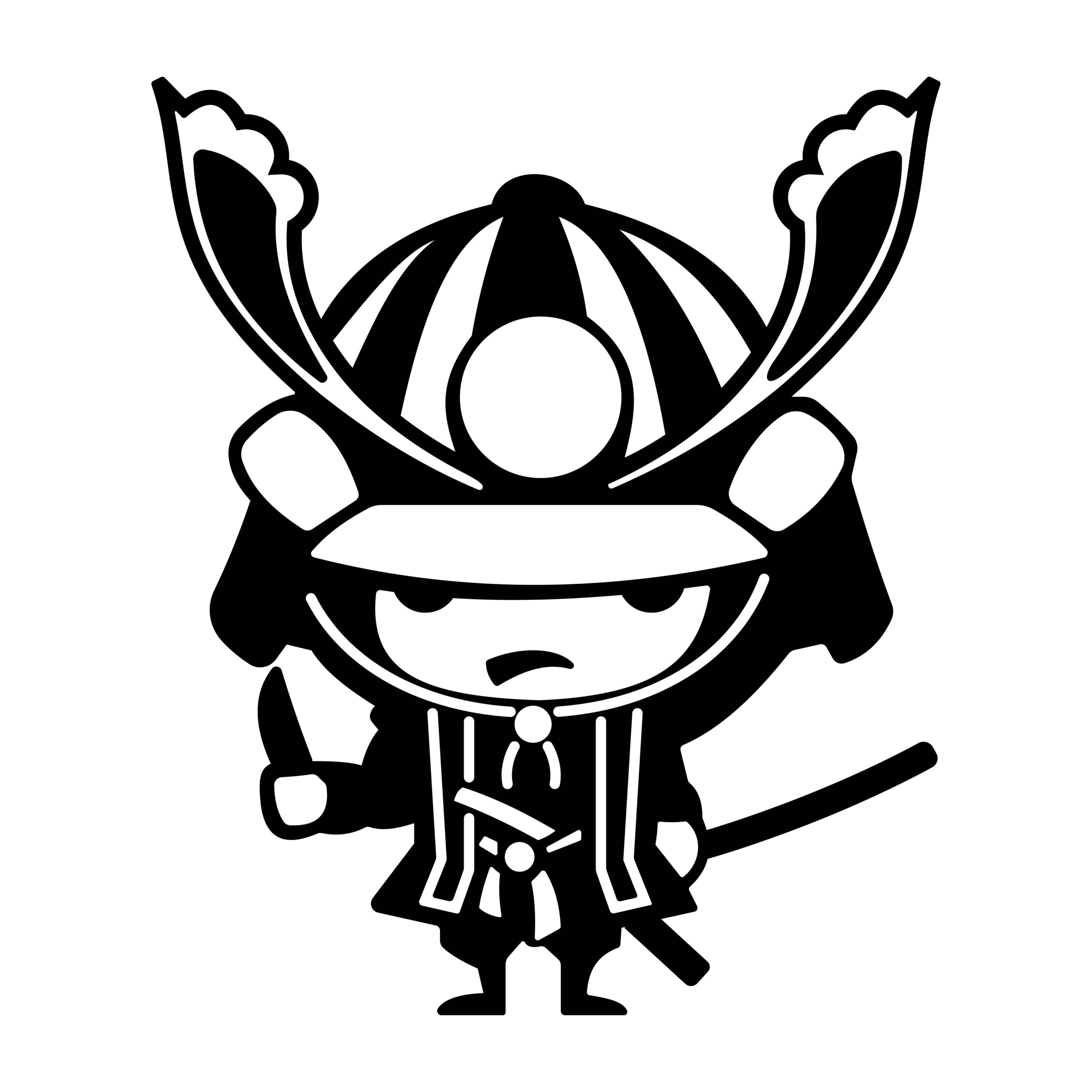 Little Samurai 991 Vinyl Decal Sticker
