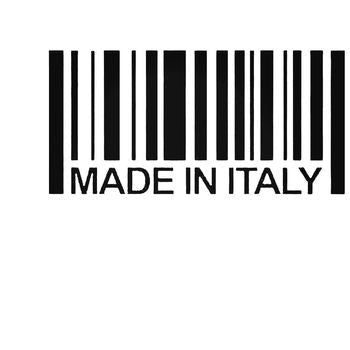 Made In Italy Barcode Vinyl Decal Sticker
