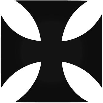 Maltese Iron Cross Knights Templar Symbol 2 Vinyl Decal Sticker