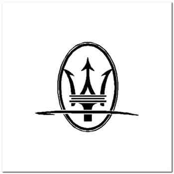 Maserati Tridente Vinyl Decal Sticker