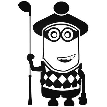 Minion Golfer 04 Vinyl Decal Sticker