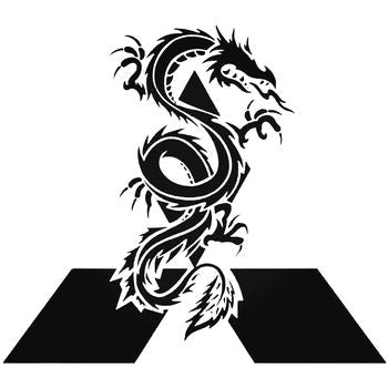 Mitsubishi Dragon Graphic Vinyl Decal Sticker