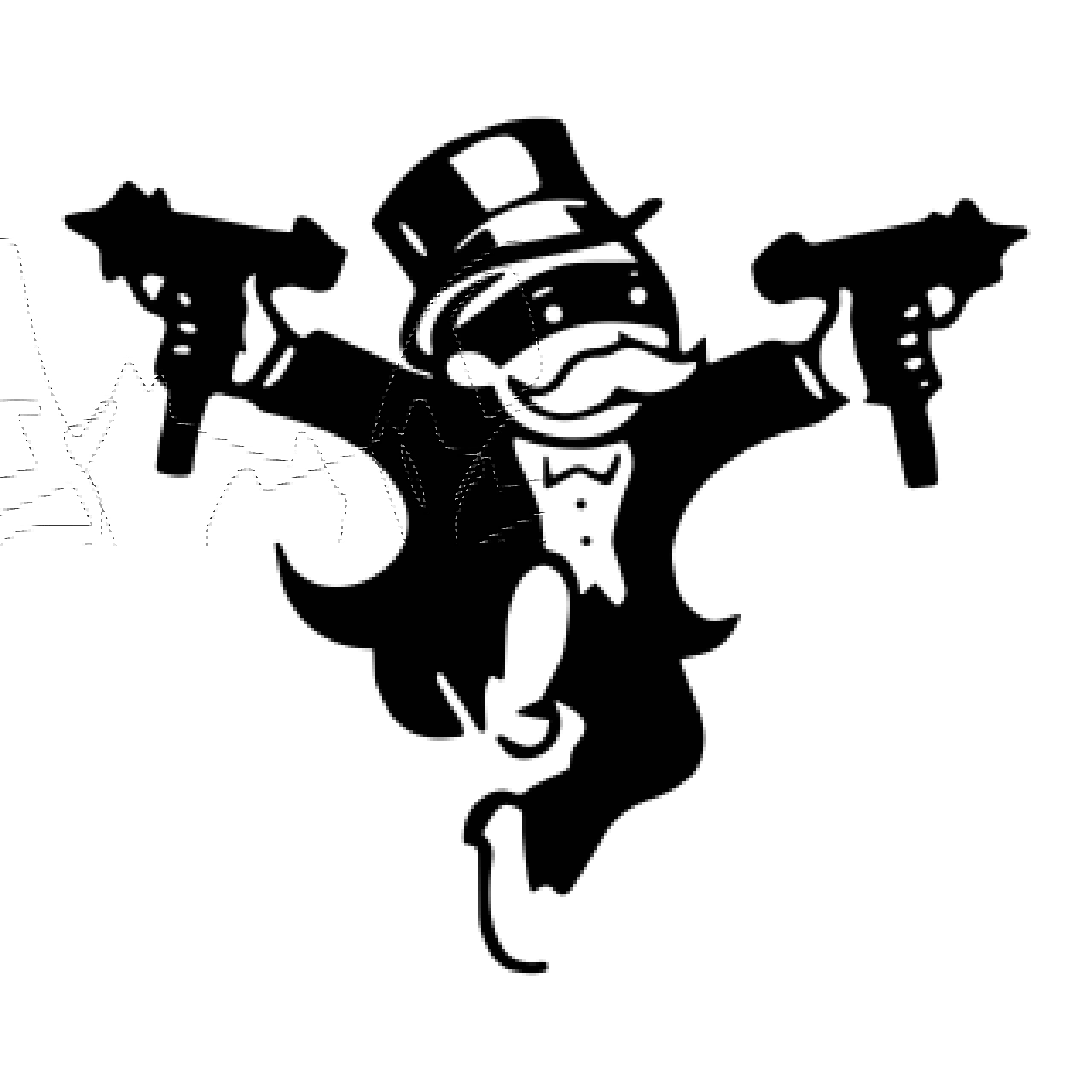 Monopoly Man Vinyl Decal Sticker