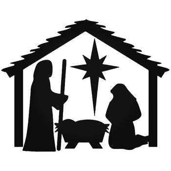 Nativity Christmas Vinyl Decal Sticker