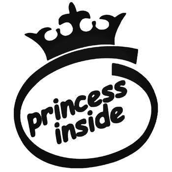 Princess Inside Jdm Japanese 3 Vinyl Decal Sticker