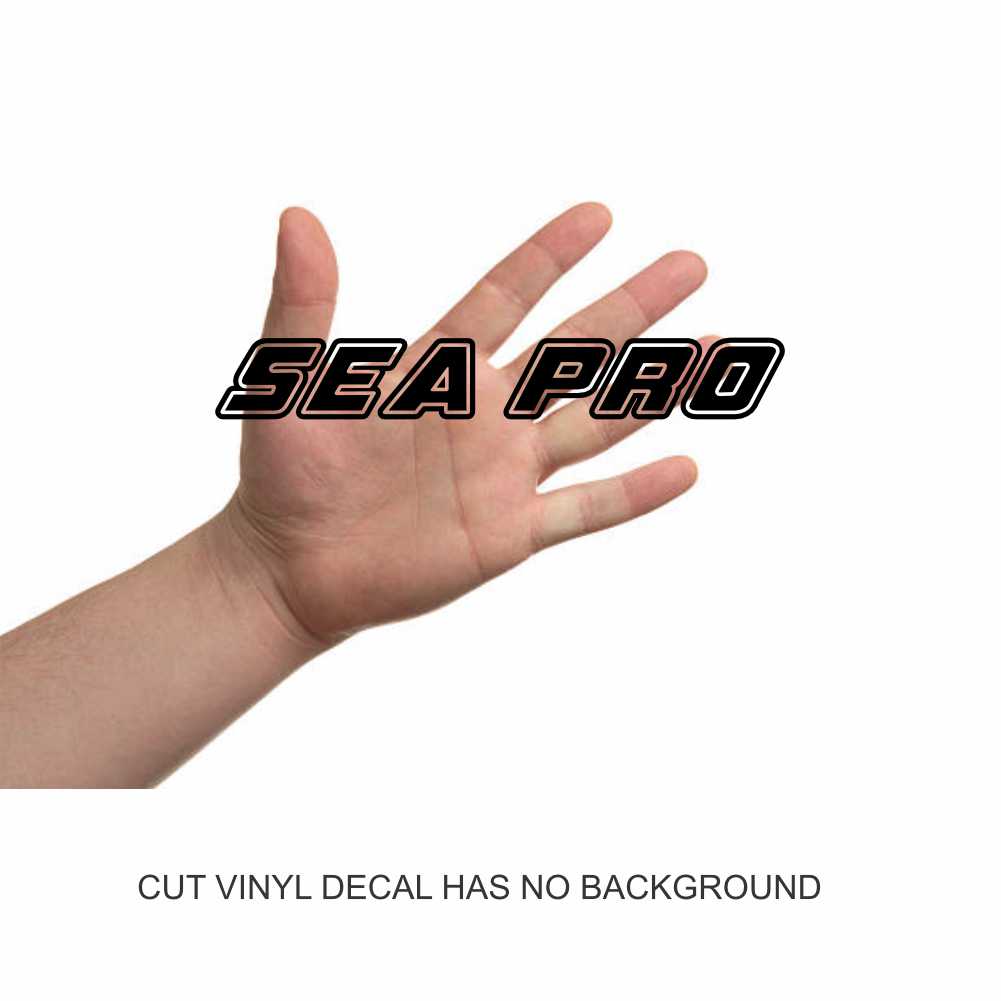 Sea Pro Boat Vinyl Decal Sticker - Image 5