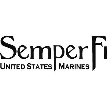 Semper Fi Us Marines Vinyl Decal Sticker