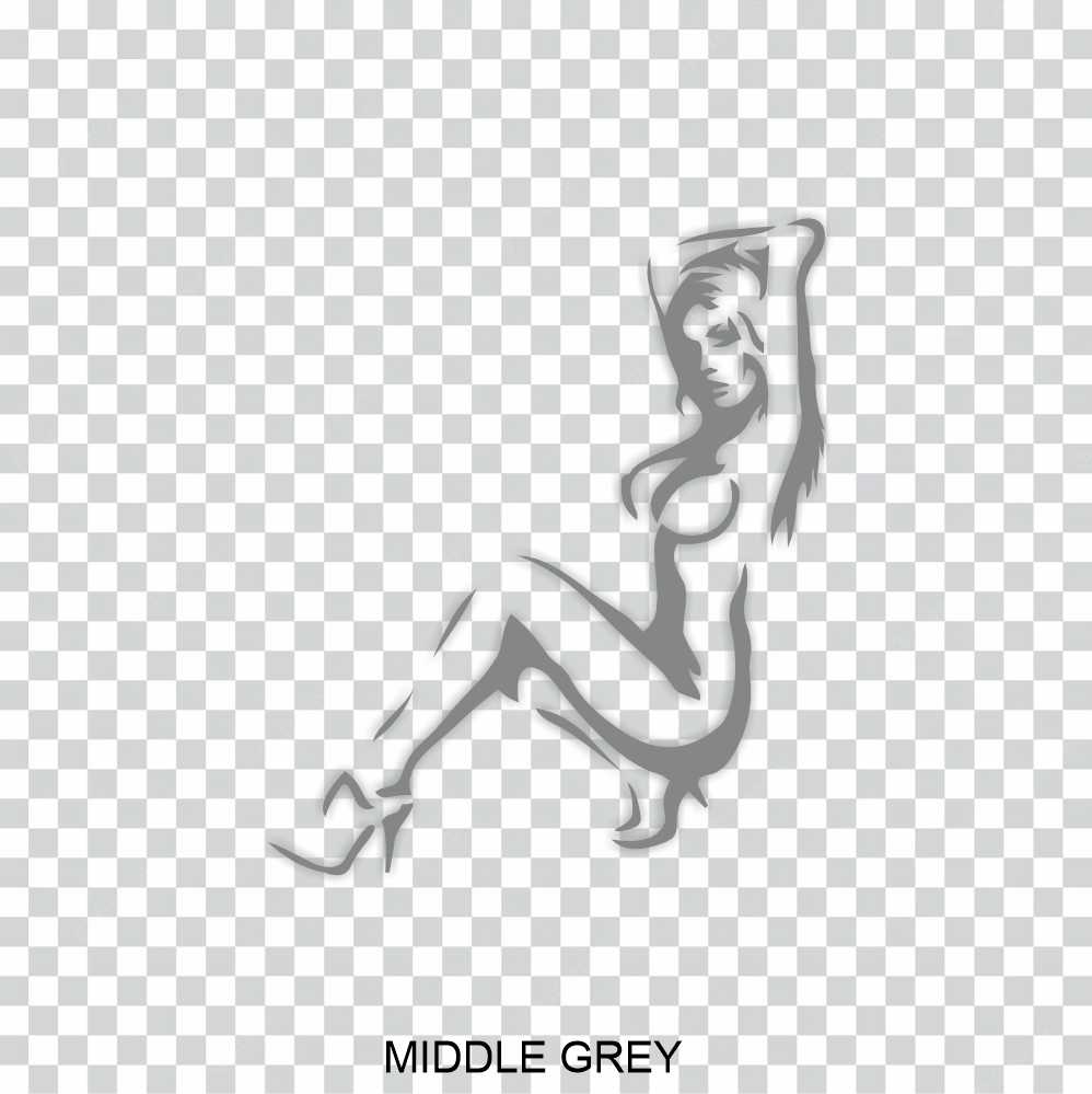 Sexy Stripper Girl Nude Vinyl Decal Sticker - Image 14