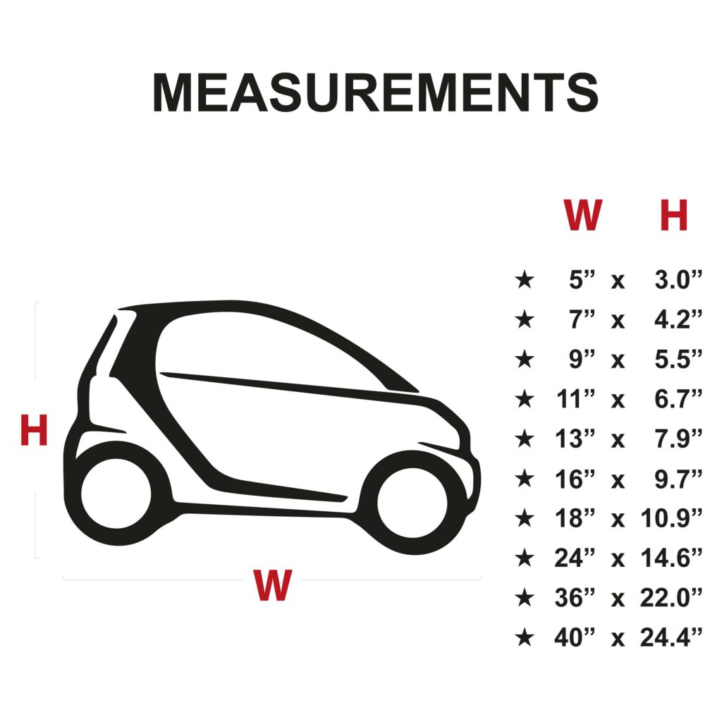 Smart Car Decal Sticker – NiceDecal