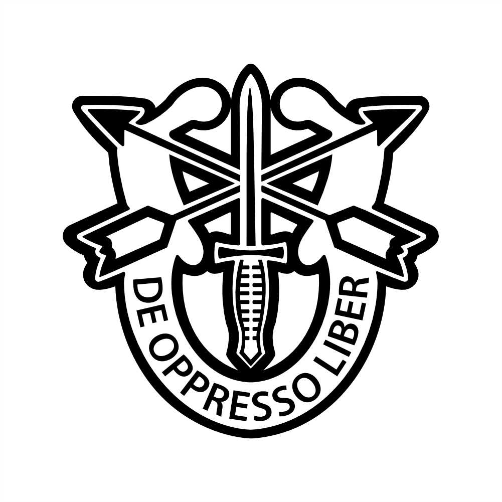 Special Forces Crest Military Window Decal Stickers