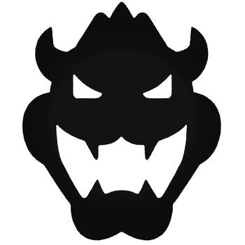 Super Mario Bowser Head Vinyl Decal Sticker