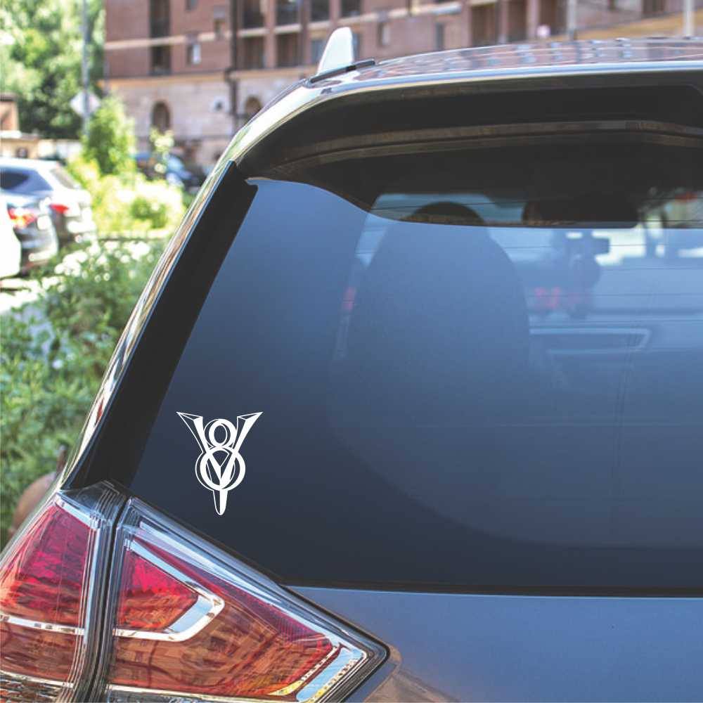 Vintage V8 Emblem Vinyl Decal Sticker - Image 7