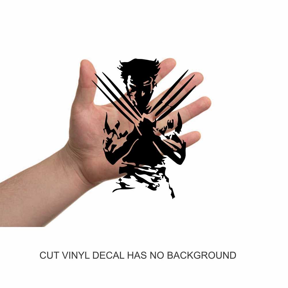 Wolverine Silhouette X-Men Vinyl Decal Sticker - Image 5
