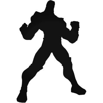 X Men Colossus Silhouette Vinyl Decal Sticker