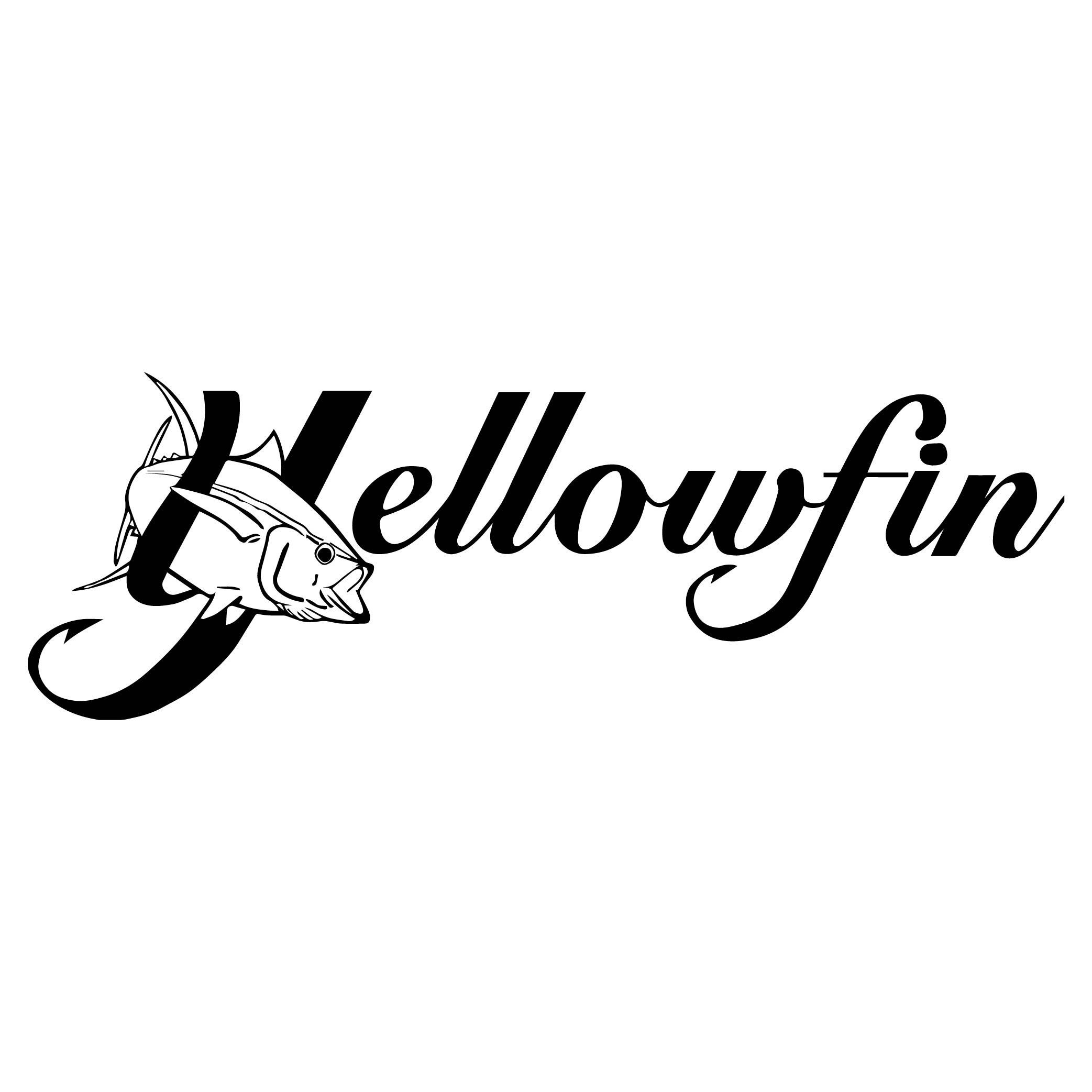 Yellowfin Boat Vinyl Decal Sticker