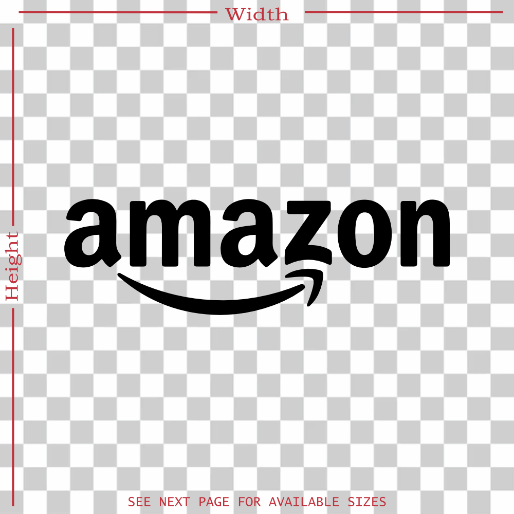 amazon logo vinyl decal sticker