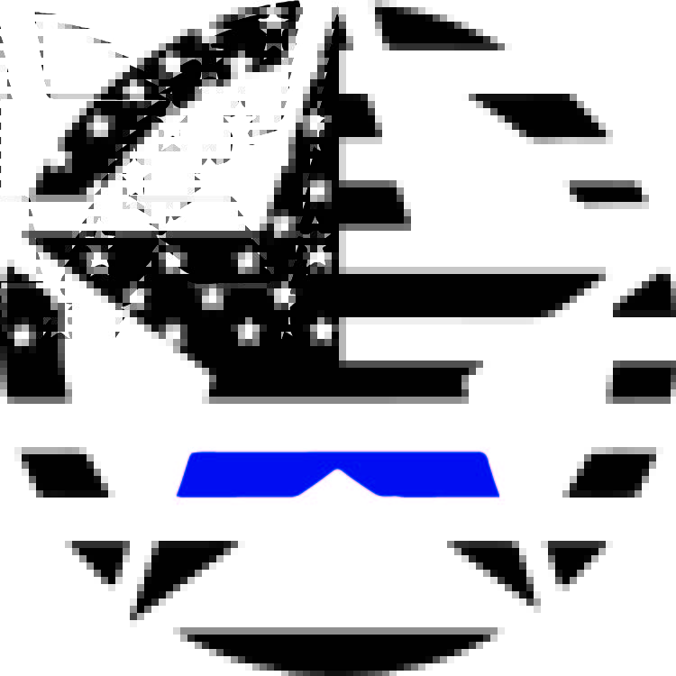 usa american flag military door or hood star thin blue line vinyl decal