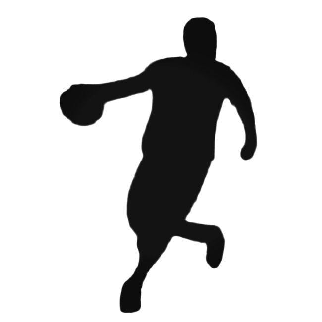 Basketball Dribble Decal Sticker