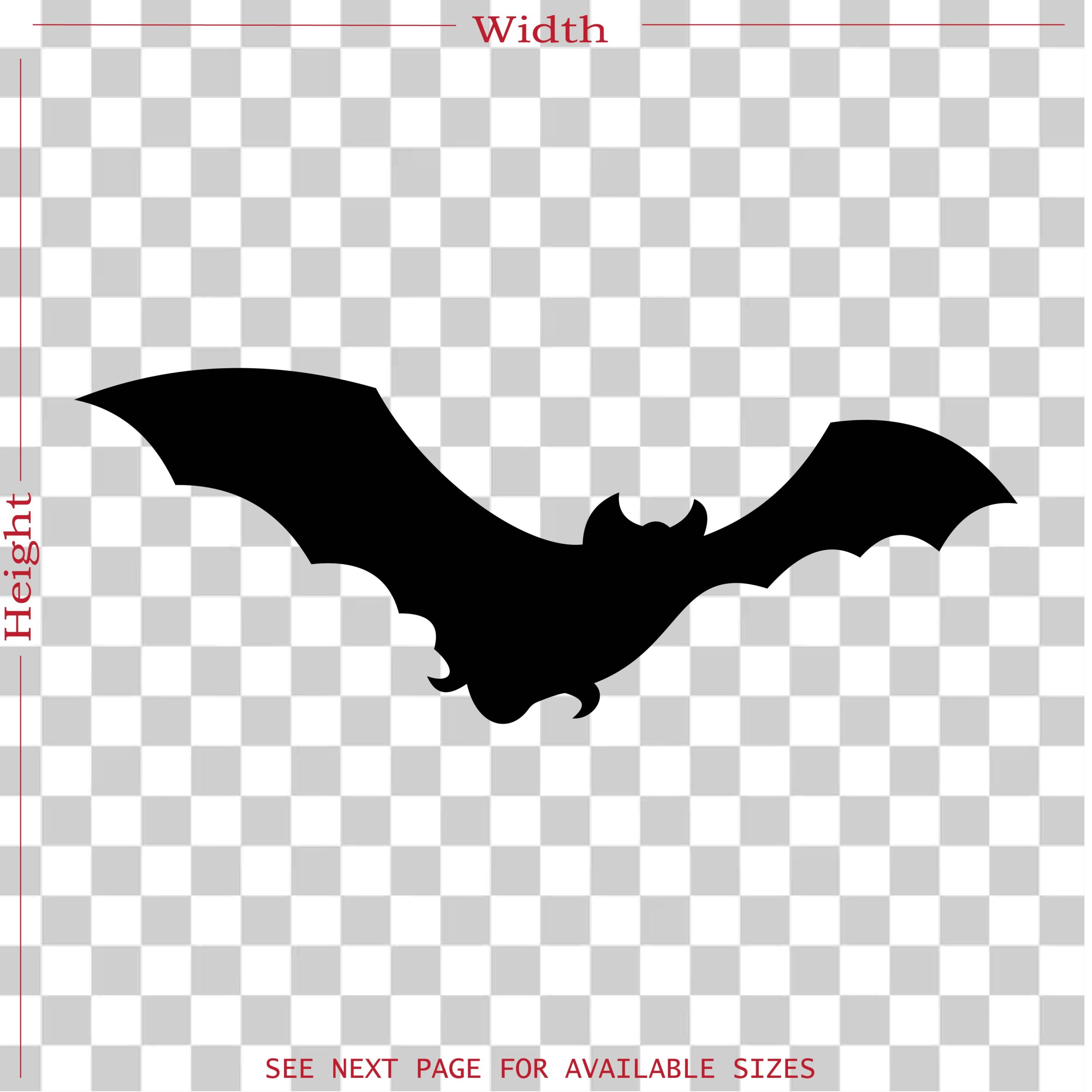bat silhouette vinyl decal sticker