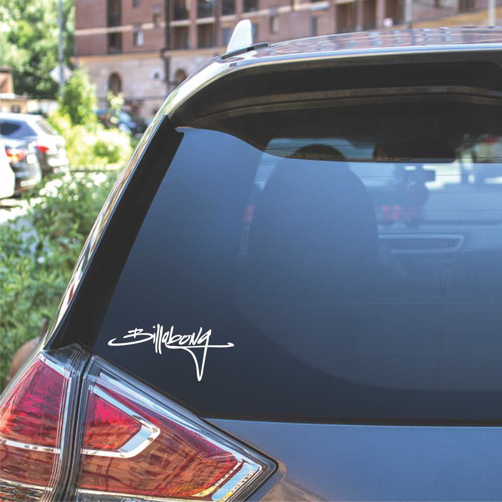 billabong script window decal sticker
