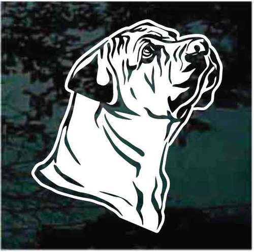 Boerboel Mastiff Head Vinyl Decal Sticker