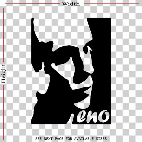 brian eno vinyl decal sticker