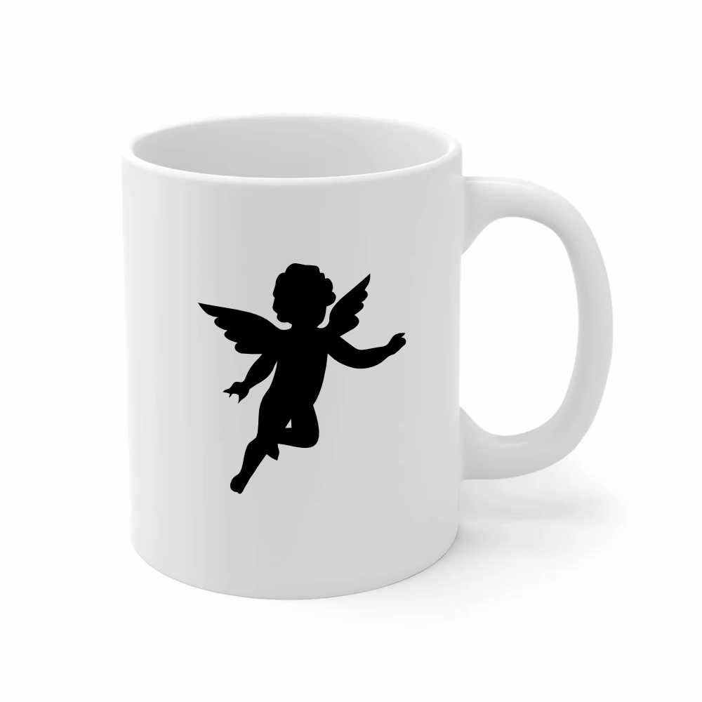 cherub angel silhouette vinyl decal sticker