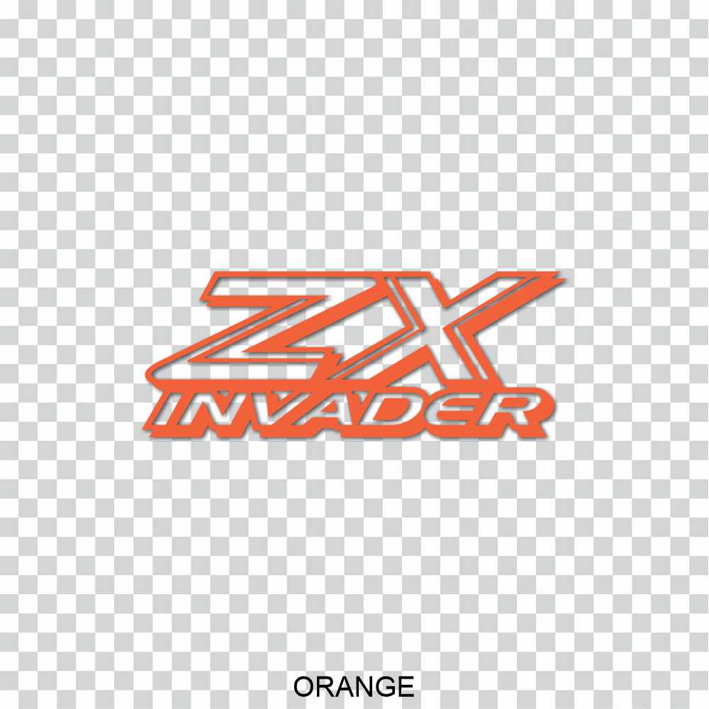 chevy silverado zx invader vinyl decal sticker