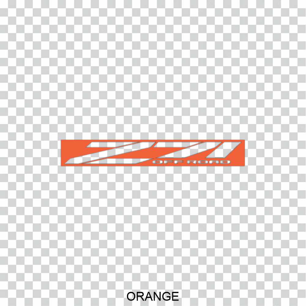 chevy z71 off road windshield banner vinyl decal sticker