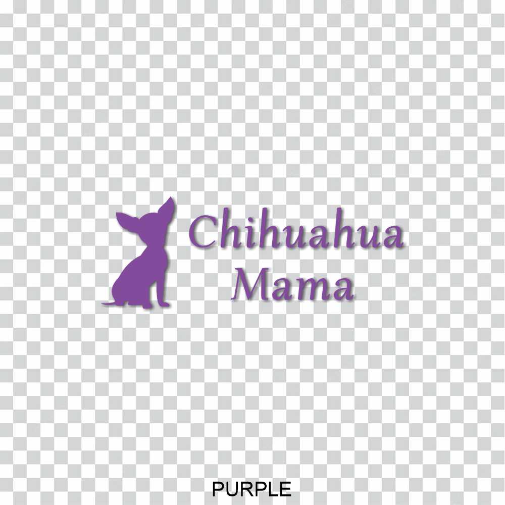 chihuahua mama dog pet vinyl decal sticker